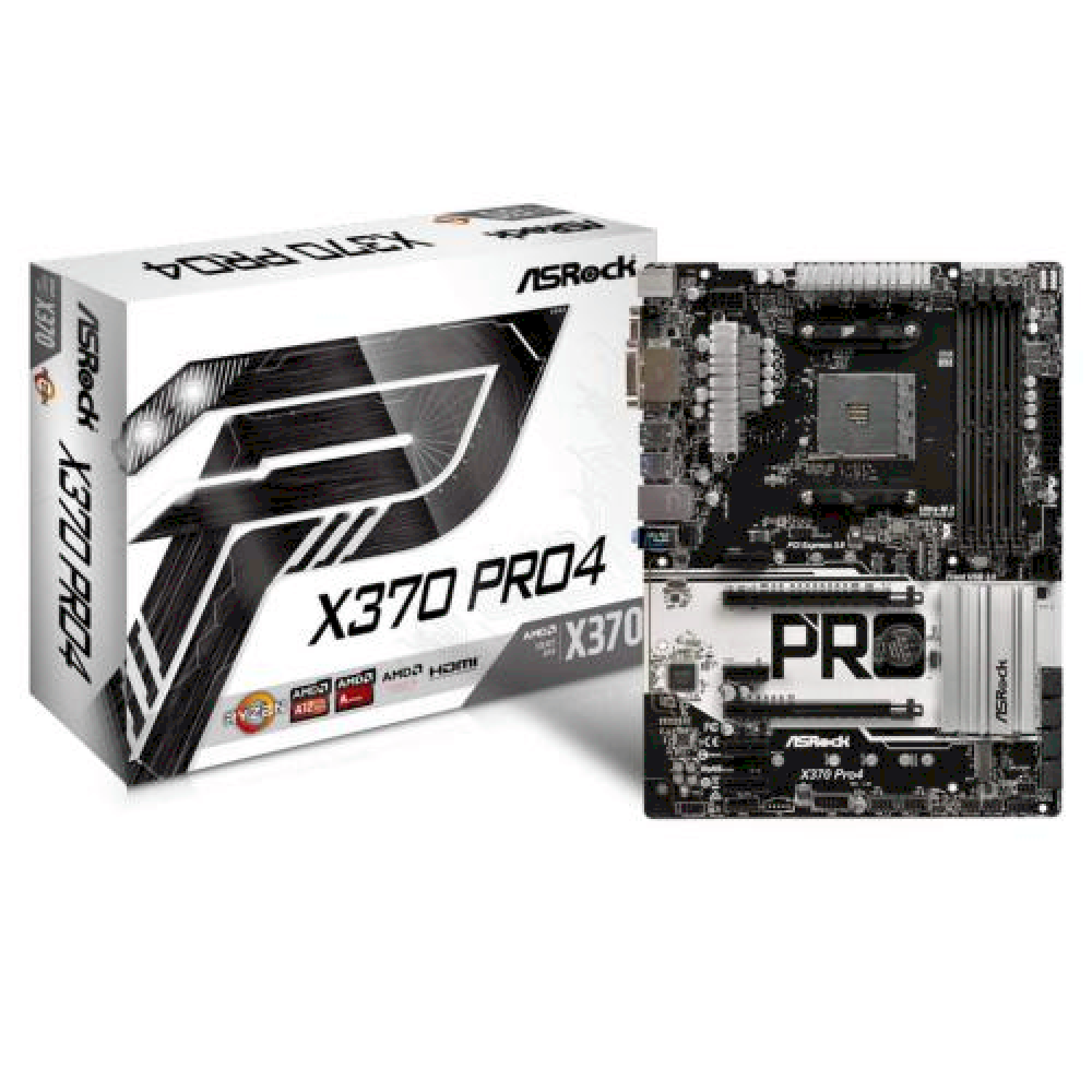 ASROCK Motherboard Socket AM4 X370 Pro4